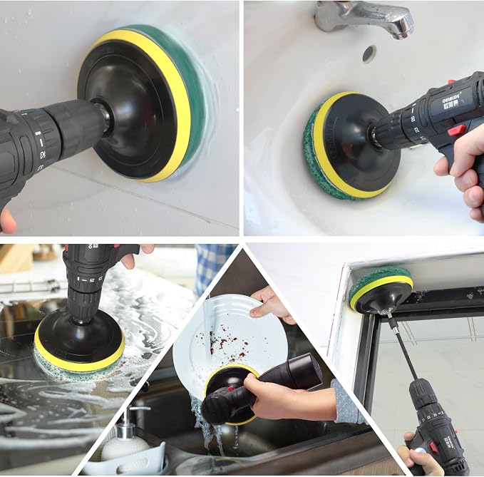 Power Scrub Pads Drill Attachment, GOH DODD 15 Pieces 5 Inch Headlight - Image 6