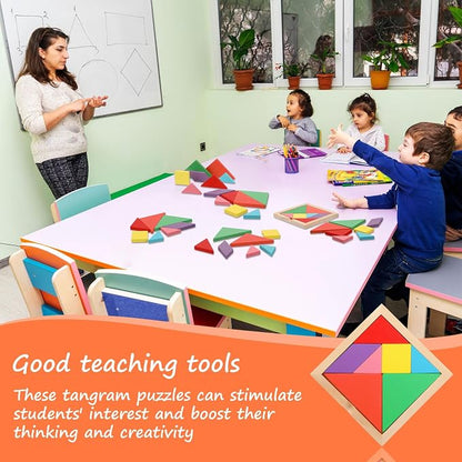 Syhood 24 Pieces Tangrams Puzzles - Image 6