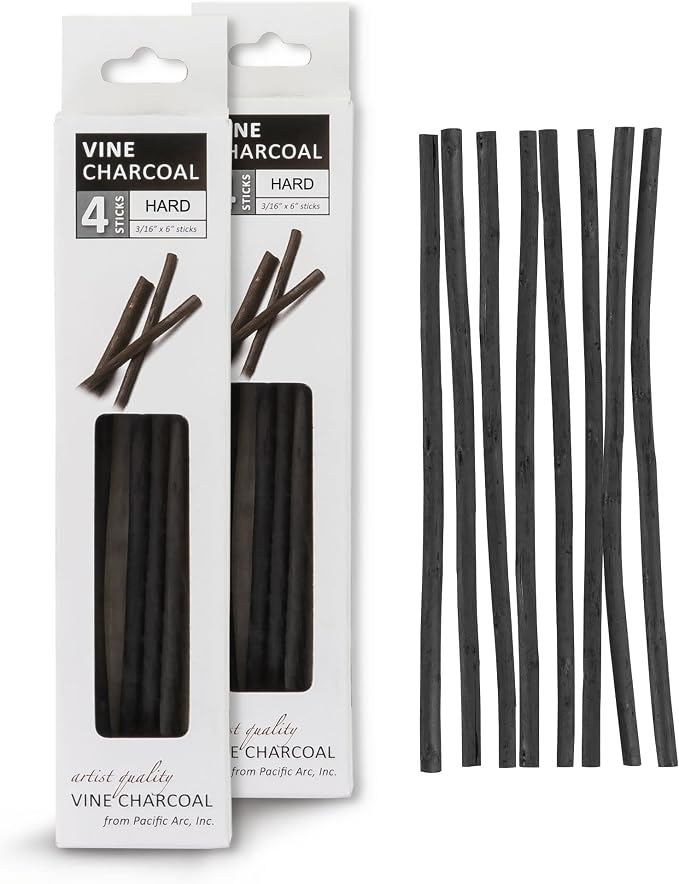 Pacific Arc 2 Pack Artist Vine Charcoal, and Fine Art … by PacificArc