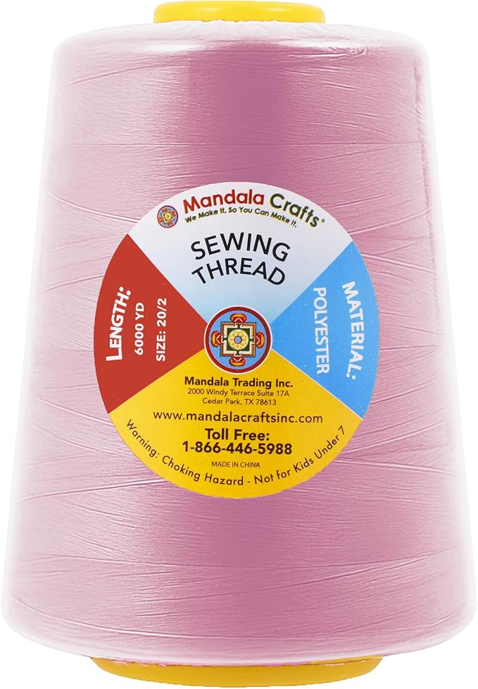 Mandala Crafts 4 Pack of Serger Threads Cones Spools - Image 4