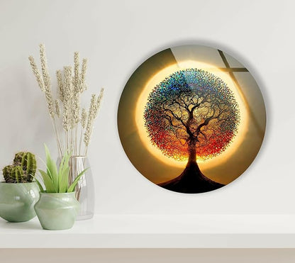 My Photostation.com 24'' Diameter Life of Tree Round Glass Wall Art Tempered - Image 8