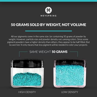 MEYSPRING Turquoise Blue Mica Powder - 50g - Epoxy Resin Color Pigment - Teal - Image 7