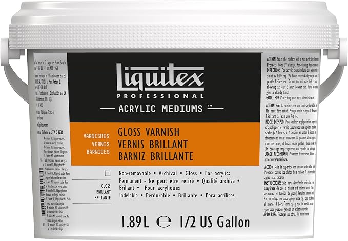 Liquitex Professional Gloss Varnish, Half Gallon Bucket, 1.89 L by Liquitex