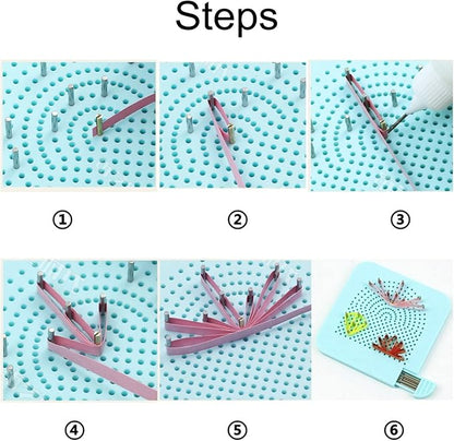 Paper Quilling Kit 3mm/5mm/10mm 1740pcs Quilling Paper Strips Quilling Tool Set - Image 5