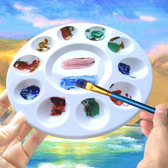 Hulameda 4ps-Paint Tray Palettes, Paint Pallet, Paint Holder, Plastic Palette - Image 4