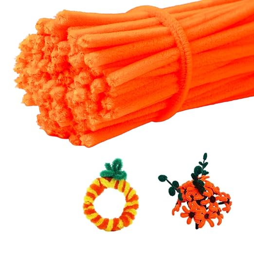 100 Pieces Pipe Cleaners Chenille Stem, Pastel Candy Color Pipe Cleaners Set by RSACCSKY