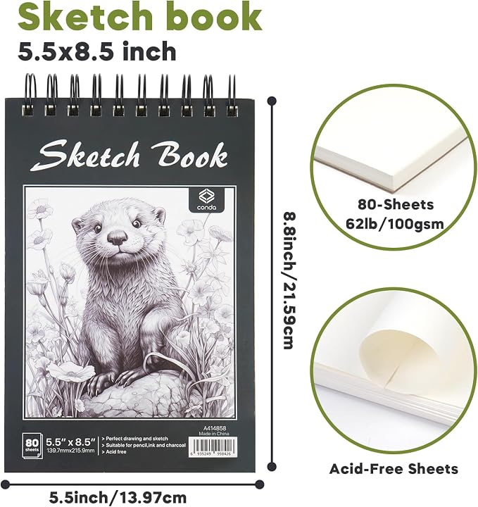 CONDA 5.5 x 8.5 Sketchbook Book - Image 2