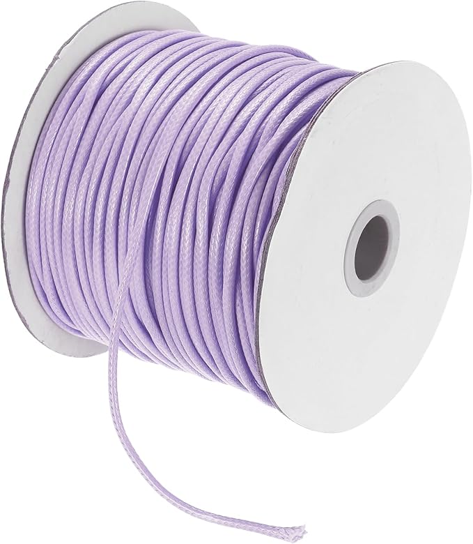 MECCANIXITY Waxed Cord 2.5mm Waxed Polyester Cord 87 Yard Wax String by MECCANIXITY