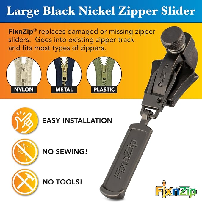 FixnZip - See Size Guide - Universal Zipper Repair Kit - Image 2