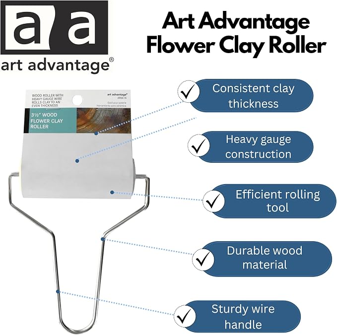 Art Advantage Flower Clay Roller - Image 2