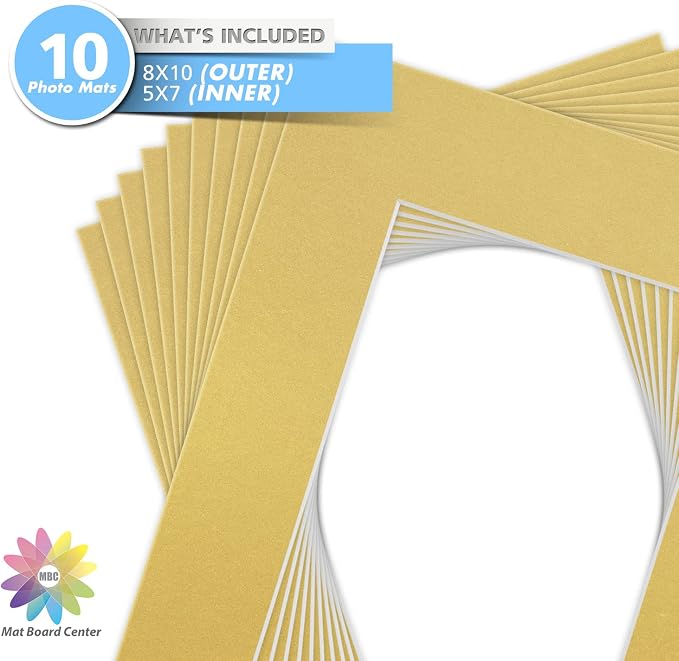 Mat Board Center, 8x10 for 5x7 Old Gold Color Mats - Image 3