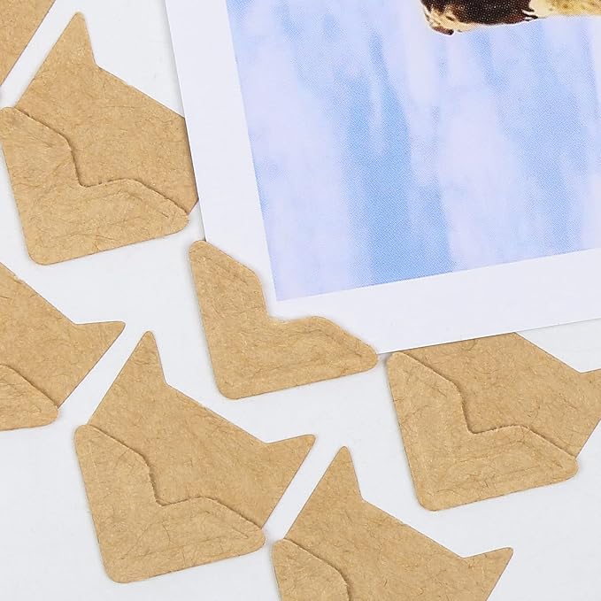 DERAYEE 12 Sheets/288 PCS Photo Corner Stickers, Self-Adhesive Photo Mounting - Image 3