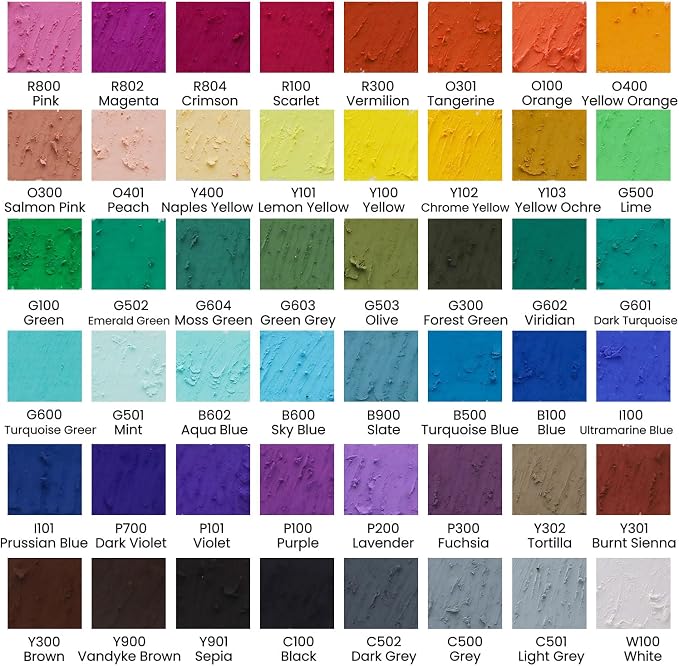 Soft Oil Pastels Set of 48 Vibrant Colors, Smooth and Soft Oil Pastel Crayons - Image 7