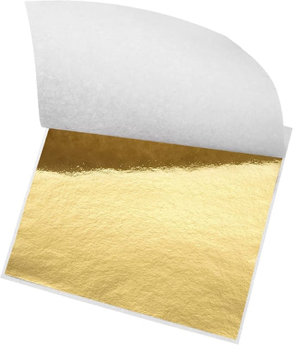 MECCANIXITY Gold Leaf Foil Sheet, 3.3 x 3.1inch by MECCANIXITY