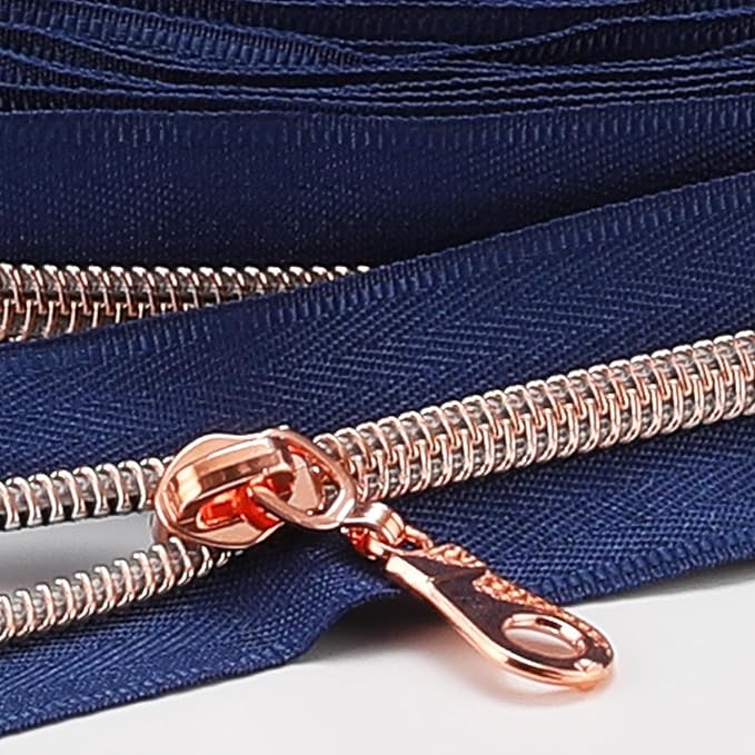 The Yards 10 Yards Bulk Navy Blue Nylon Coil Zipper by Zipper