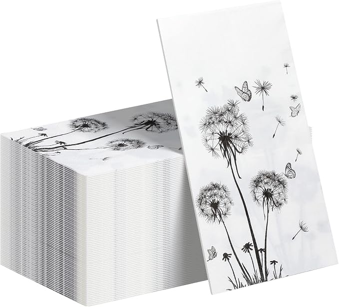 100 Sheets Dandelion Guest Towels Disposable by Pajean