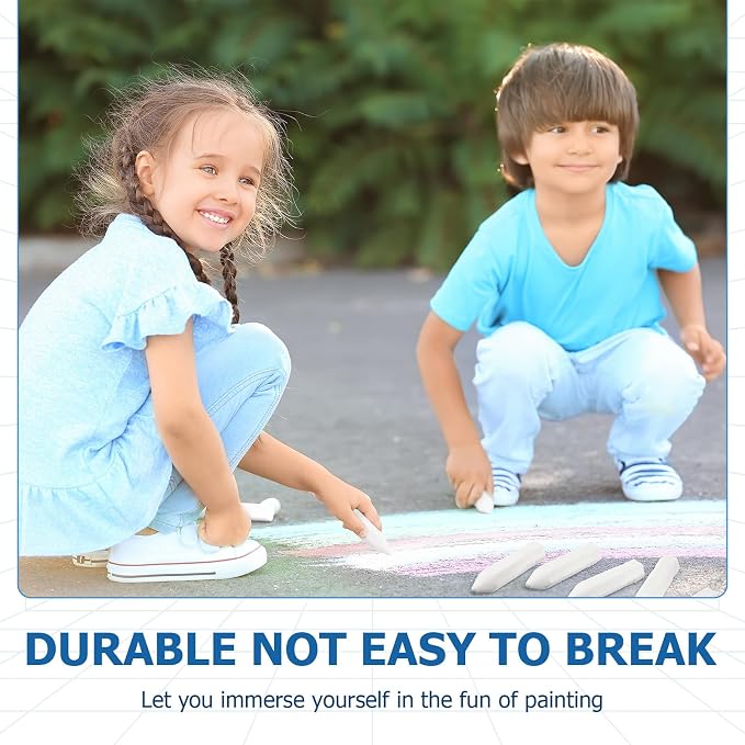 Fulmoon 40 Pcs Jumbo Sidewalk Chalk - Image 3