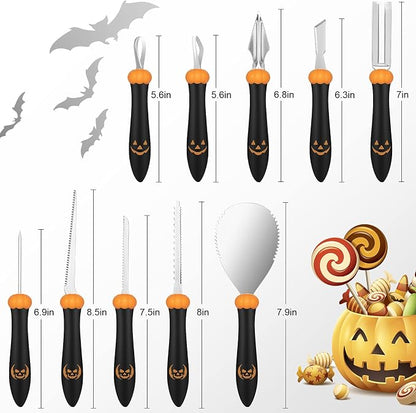 Pumpkin Carving Kit Tools Halloween, Professional Heavy Duty Carving Set - Image 2