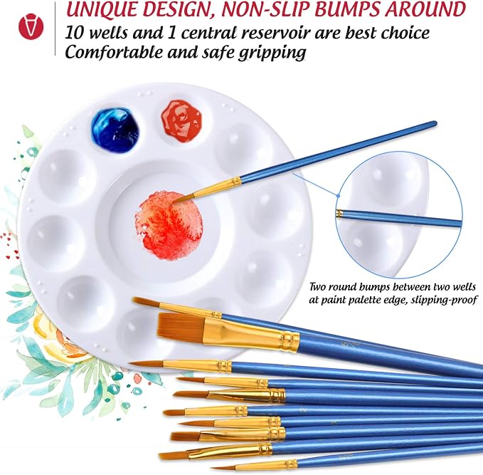 DUGATO Halloween Artist Paint Brush & Palette Set - Image 5