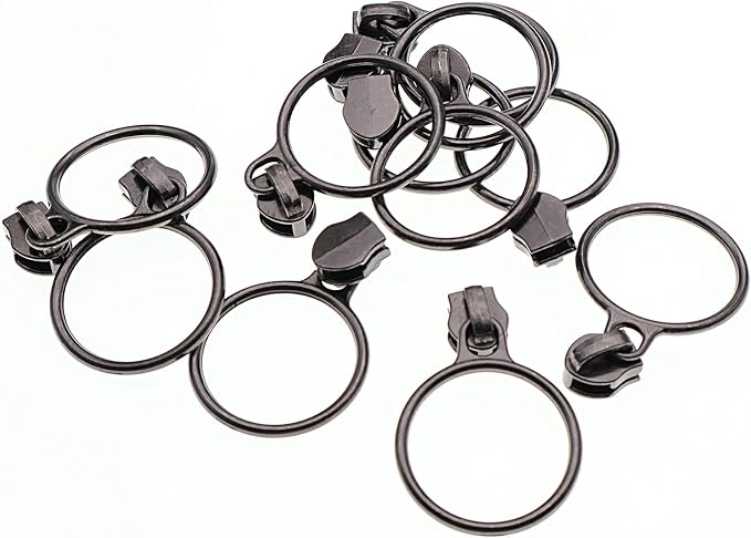 Leekayer #5 Black Nickel Metallic Nylon Coil Teeth Zippers by The Yard Bulk 10 - Image 5