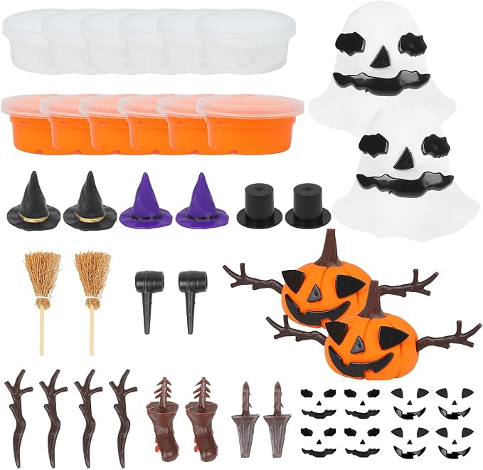 YOGFIT 36 Pack Halloween Pumpkin DIY Craft Clay Kit by NewStyleNewLife