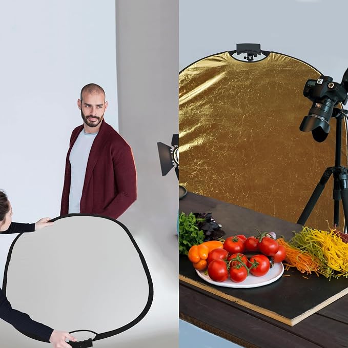WELLMAKING 24'' x 36'' Photography Reflector 5-in-1 Collapsible Light Reflector - Image 6