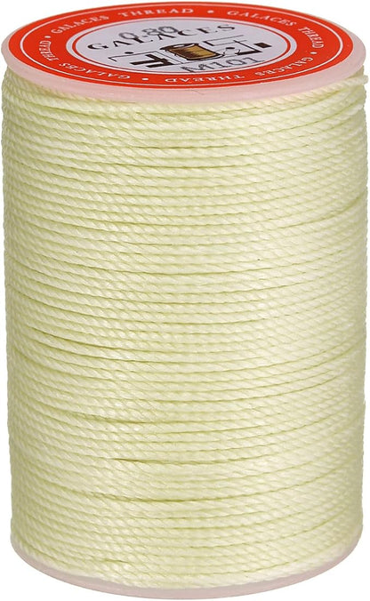 uxcell Round Leather Sewing Waxed Thread, 55m / 60 Yards Wax Polyester String by uxcell
