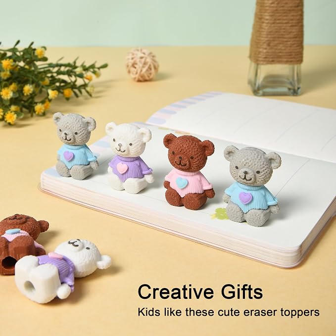 HILAZA 18Pcs Pencil Top Erasers - Image 7