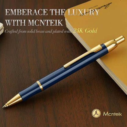 Blue Gel Pen With 24K Gold Finish, Fine lacquer work, Fancy Gift Set - Image 2