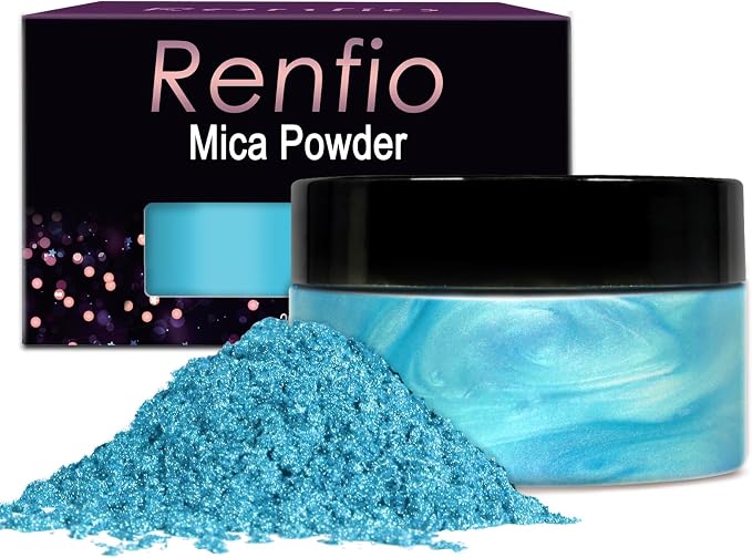 Renfio 100g Mica Powder Pigment, Metallic Natural Dye Mineral Pearl Shimmer by Renfio