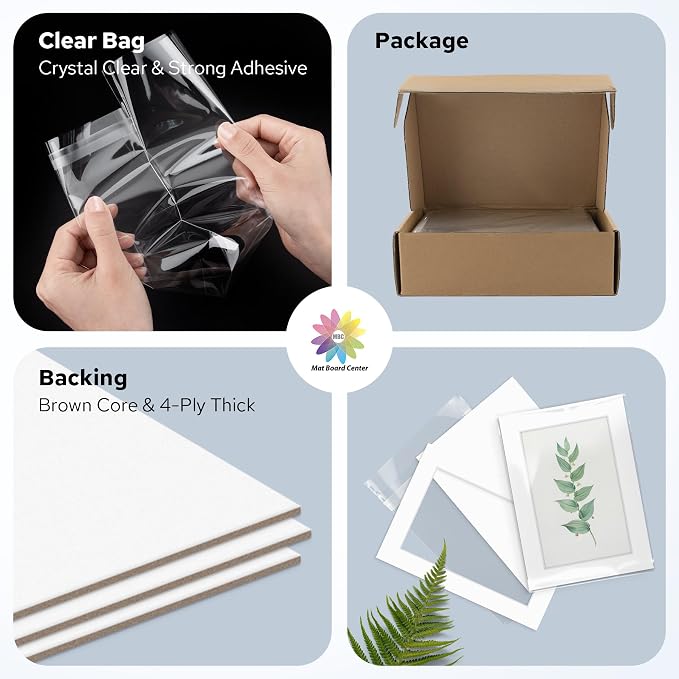 Mat Board Center, 5x7 for 4x6 White Mat Kit - Image 4