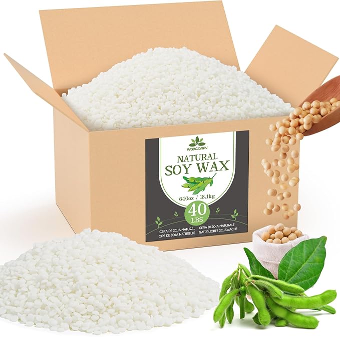 Soy Wax for Candle Making, Waxcanpy Organic Candle Wax, Natural Soy Wax for by Waxcanpy
