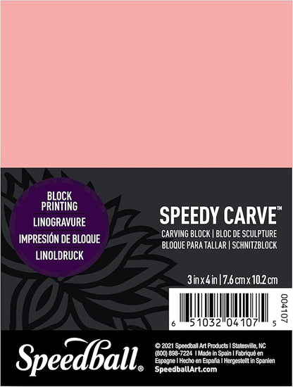 Speedball 4107 Speedy-Carve Block – Soft, Easy Carve Surface – 3 x 4 Inches by SpeedballArt