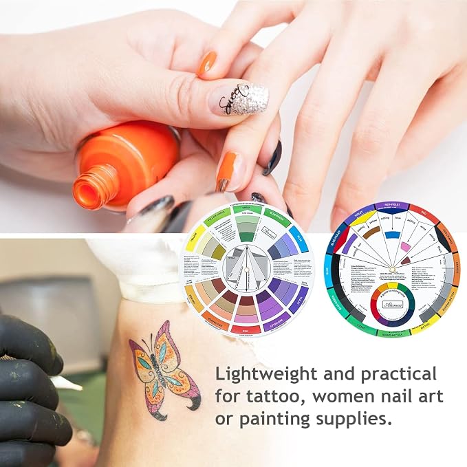 Mcbazel 3 Pieces Color Mixing Guides Wheel, Paint Mixing Learning Guide Art - Image 7
