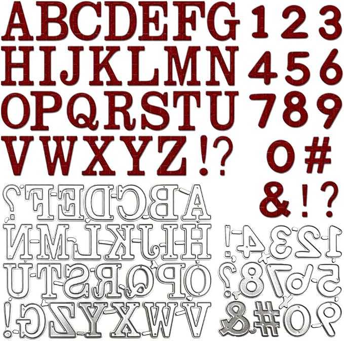 Letters and Number Metal Cutting Dies by Unknown