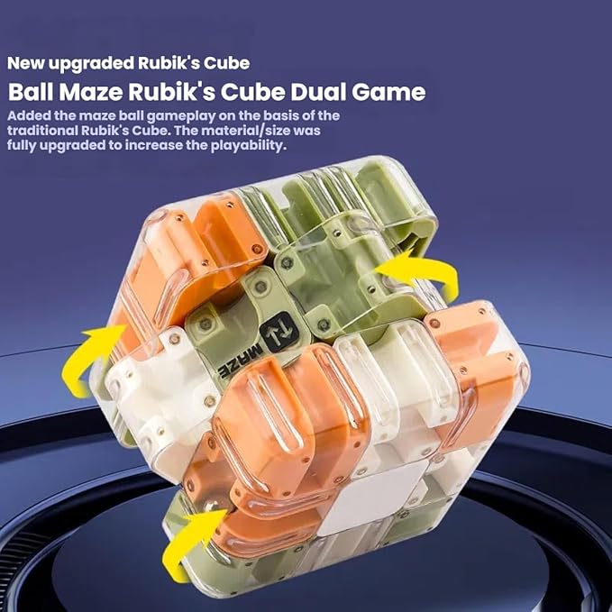 Large Labyrinth 3D Puzzle Maze Cube, 3D Magic Cube Maze Ball Puzzle, Engaging - Image 5
