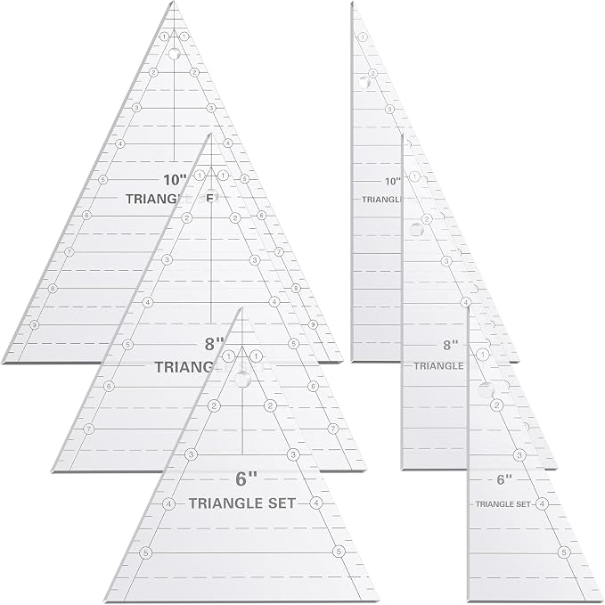Kigley 3 Set Tall Triangle Rulers by Kigley