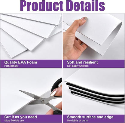 Akamino 40 Pcs 3mm Embroidery Puffy Foam, 6 x 9 Inch EVA Foam Sheets - Image 3