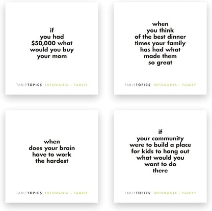 TABLETOPICS Family Infomania: Questions to Start Great Conversations - Image 5
