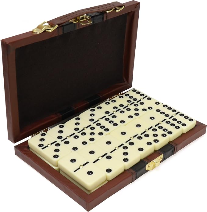 ERLLE - Premium Double 6 Dominoes Set, Classic Domino Game by Erlle