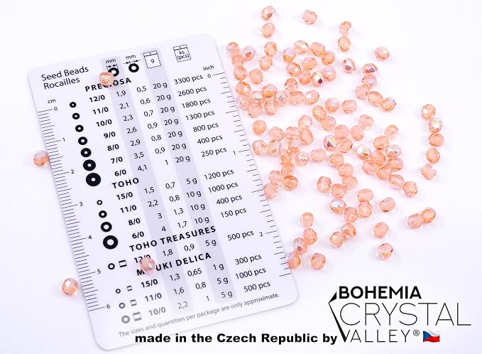 100 pcs of Faceted Fire Polished Pressed Czech Glass Beads 4mm, 70120-28701 - Image 2