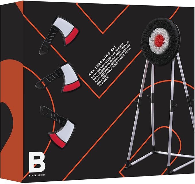 Black Series Axe Throwing Set – Indoor & Outdoor Party Game| Safe Plastic - Image 9
