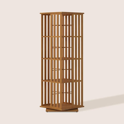 XIMN 360° Rotating Bamboo CD/DVD Shelf by ModernLivingPerfected