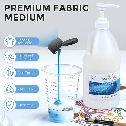 Nicpro Professional Effects Fabric Medium, 33.8oz Bottle - Image 2