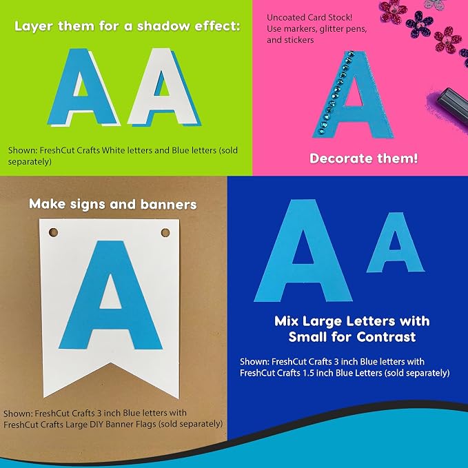 209 Pcs 3" Blue Bulletin Board Letters & Numbers, Capital Letters, Punctuation - Image 7