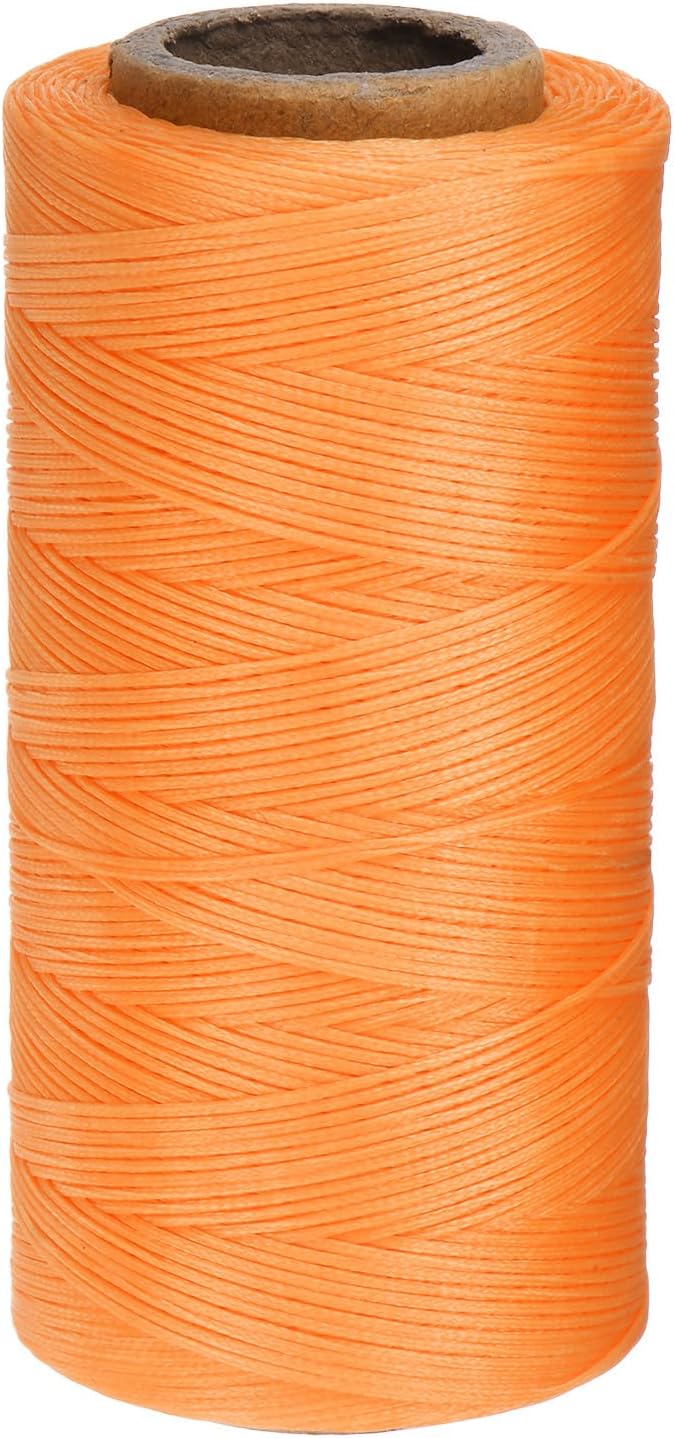 uxcell Leather Sewing Waxed Thread, 284 Yards / 260m 0.8mm 150D Flat Polyester by uxcell