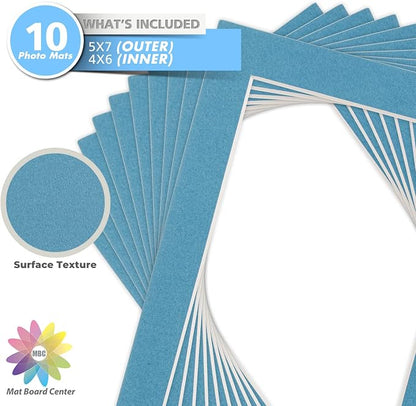 Mat Board Center, 5x7 for 4x6 Dynamic Blue Color Mats - Image 3
