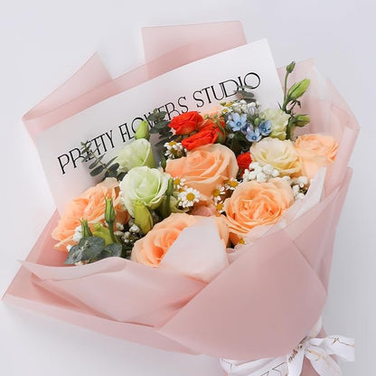 FUHITIM 20 Sheets Flower Wrapping Paper -Waterproof Floral Bouquet Wrapping - Image 5