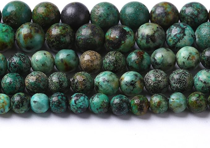 8mm 90pcs Natural African Turquoise Stone Beads by NaturalStoneBeads