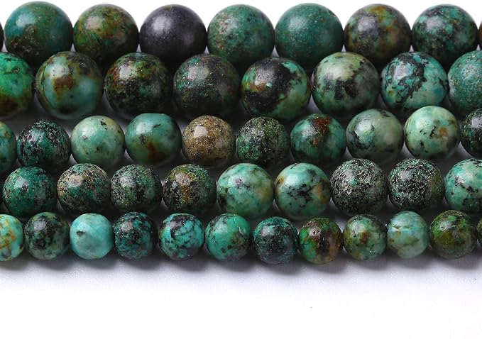 8mm 45pcs Natural African Turquoise Stone Beads by NaturalStoneBeads
